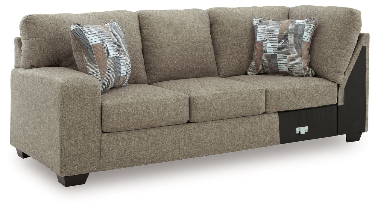 Newellen - LAF Sofa With Corner Wedge - Beige - Simple Home Plus