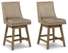 Tallenger - Swivel Barstool (Set of 2) - Simple Home Plus