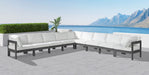 Nizuc - Outdoor Patio 9 Piece Modular Sectional With Gray Frame - Simple Home Plus