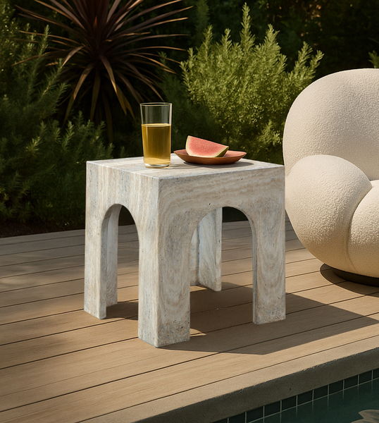Renza - Concrete And Fiberglass Indoor / Outdoor Table