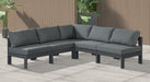 Nizuc - Outdoor Patio 5 Piece Modular Sectional With Gray Frame - Simple Home Plus
