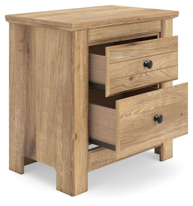 Makidern - Two Drawer Night Stand - Simple Home Plus