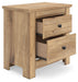 Makidern - Two Drawer Night Stand - Simple Home Plus