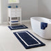Bittman - 21" x 34" Reversible Bath Rug - Navy - Simple Home Plus