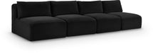 Shaggy - 4 Seat Modular Armless Sofa - Simple Home Plus