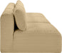 Shaggy - 3 Seat Modular Armless Sofa - Simple Home Plus