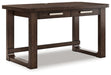 Breckington - Dark Brown - Home Office Desk - Simple Home Plus