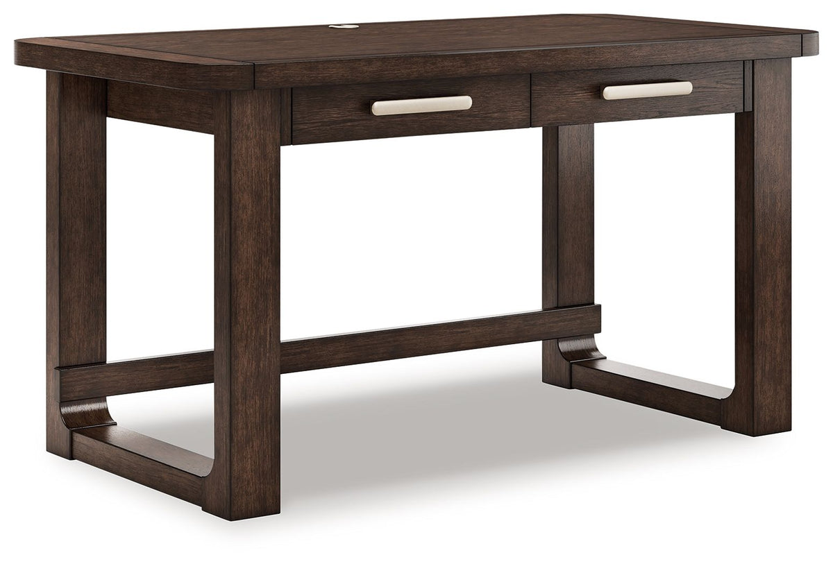 Breckington - Dark Brown - Home Office Desk | Simple Home Plus