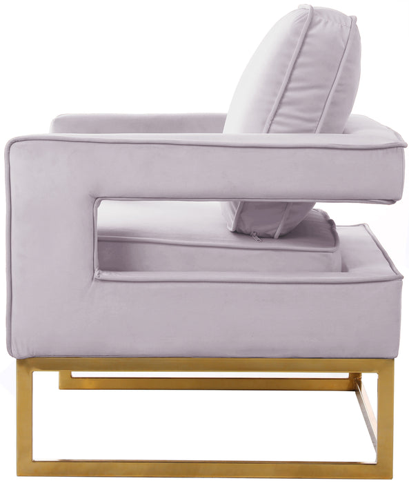 Noah - Accent Chair with Gold Legs - Simple Home Plus