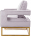 Noah - Accent Chair with Gold Legs - Simple Home Plus