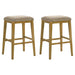 Jane - Contemporary Transitional Wood Bar Height Kitchen Bar Stool - Simple Home Plus