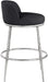 Ferro - Performance Fabric Upholstered Bar Stool - Antique Silver - Simple Home Plus