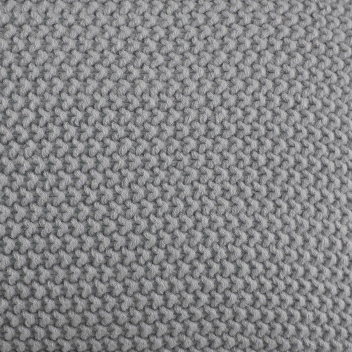 Bree Knit - Euro Pillow Cover - Gray