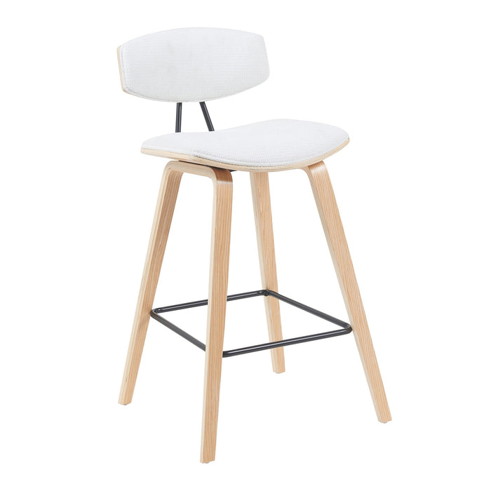 Fox - Swivel Counter Height Stool - Light Brown - Simple Home Plus