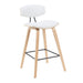 Fox - Swivel Counter Height Stool - Light Brown - Simple Home Plus