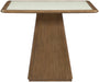 Atrium - Glass Top And Wood Base Dining Table - Simple Home Plus