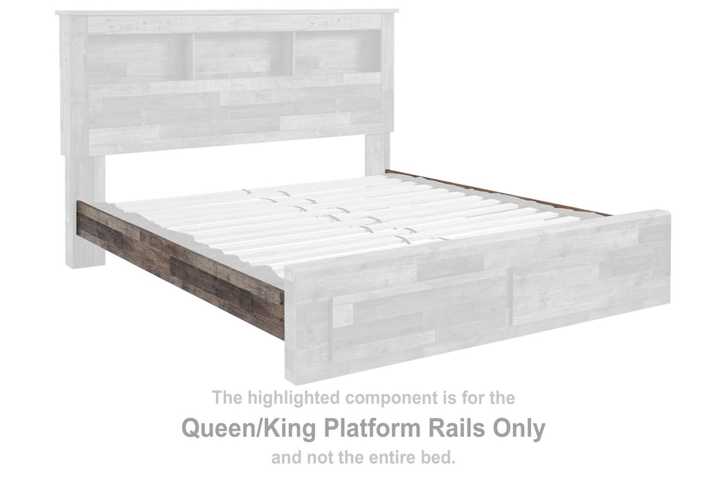 Derekson - Queen/King Platform Rails - Multi Gray - Simple Home Plus
