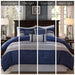 Palmer - California King Piece Comforter (Set of 7) - Blue - Simple Home Plus