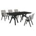 Cortina And Varde - 5 Piece Rectangular Dining Set - Black - Simple Home Plus