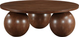 Fitch - Wood Oak Veneer Coffee Table - 3 Legs - Simple Home Plus