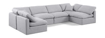 Indulge - Linen 6 Piece Modular U-Shaped Sectional - Simple Home Plus