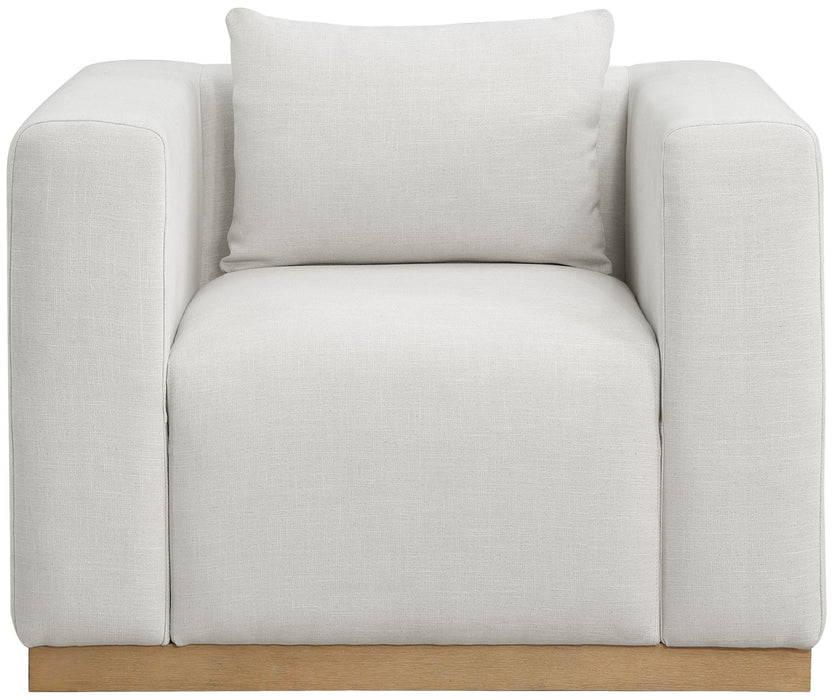 Alfie - Linen Textured Fabic Chair - Simple Home Plus