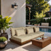 Mirella - 3 Piece Water Resistant Fabric Upholstered Outdoor Patio Modular Sofa - Simple Home Plus