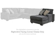 Tracling - RAF Corner Chaise - Slate - Simple Home Plus