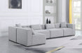 Cube - Linen 5 Piece Modular Sectional - Simple Home Plus