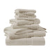 800GSM - 8 Piece Antimicrobial Towel Set - Natural - Simple Home Plus