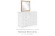 Tomtyn - Bedroom Mirror - Light Brown - Simple Home Plus
