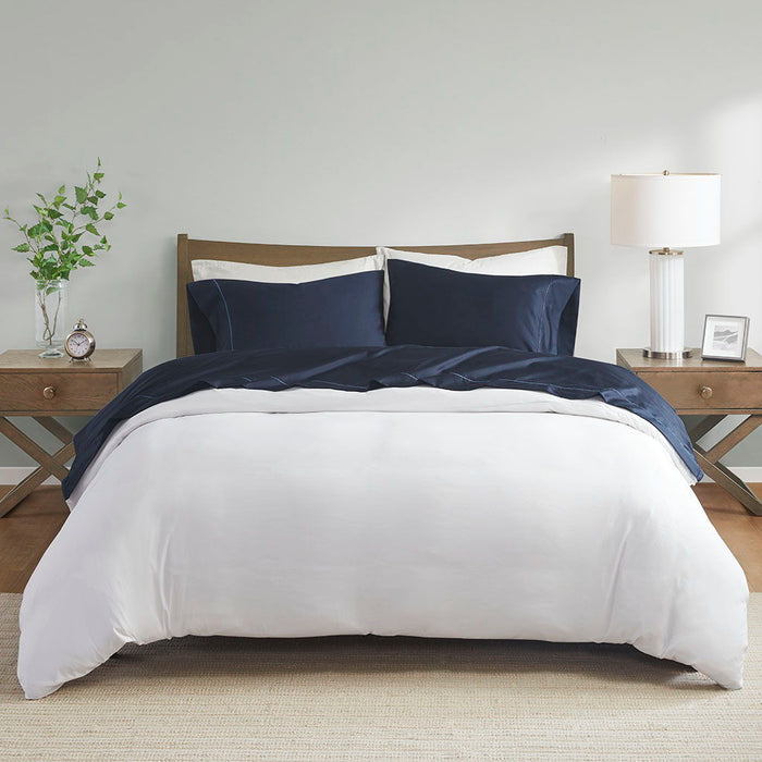 600 Thread Count - California King Sheet Set - Navy - Simple Home Plus