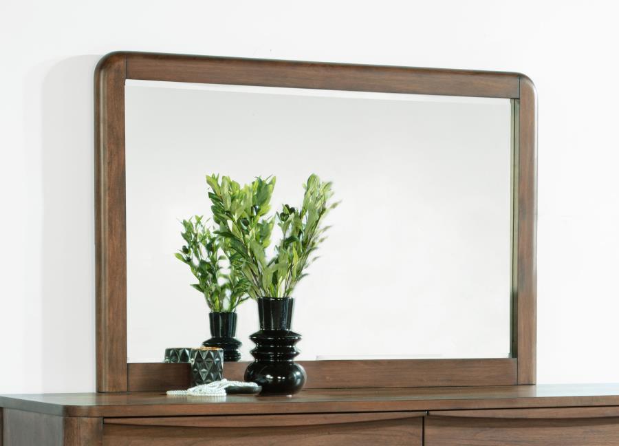 Maderia - Dresser Mirror - Walnut - Simple Home Plus
