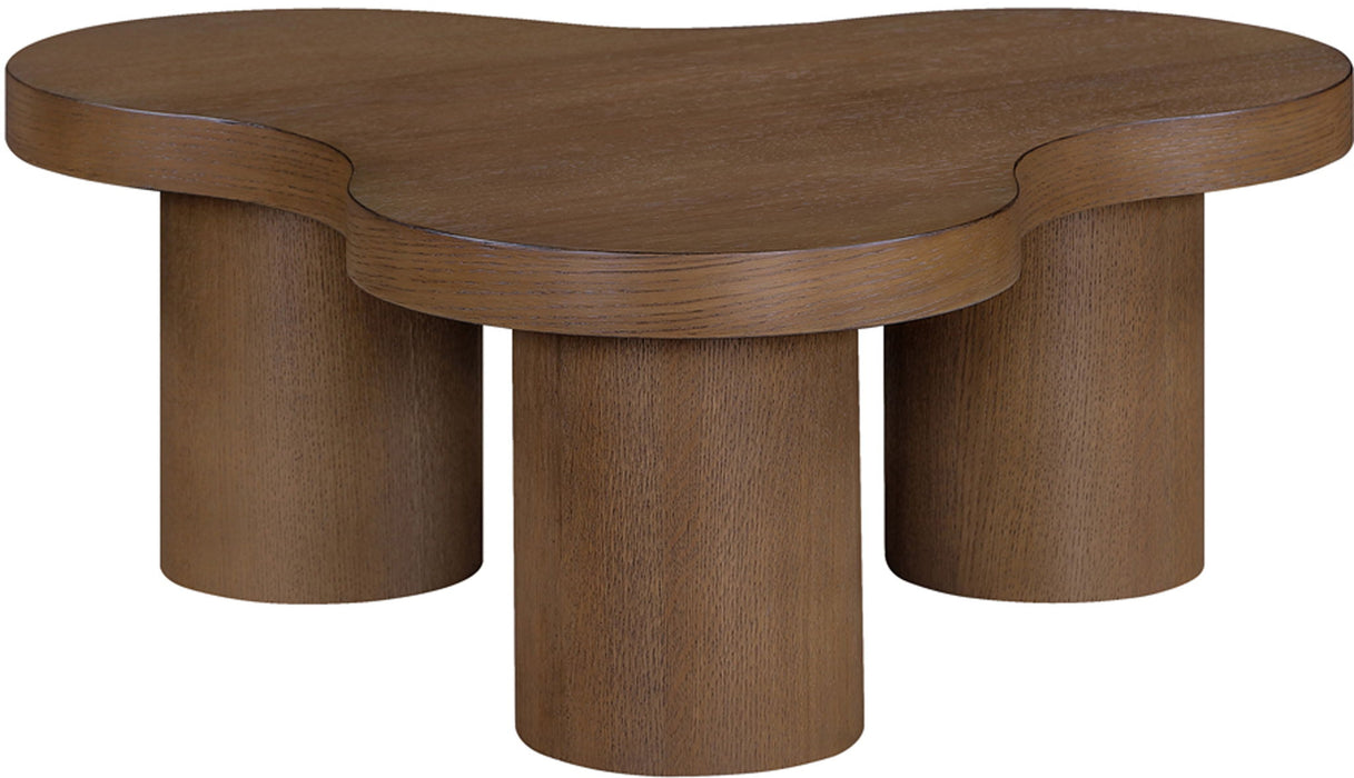 Cove - Oak Veneer And Solid Wood Coffee Table - Simple Home Plus