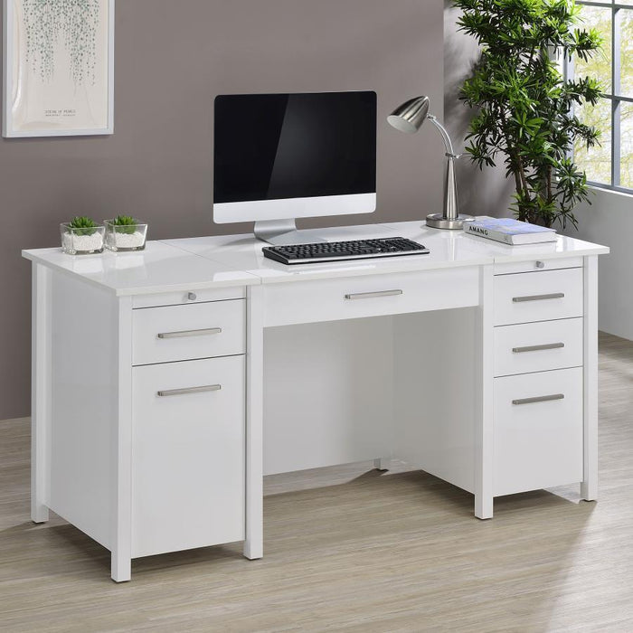 Dylan - 4-Drawer Lift Top Office Desk - Simple Home Plus
