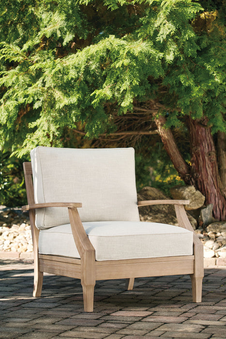 Carter Hall - Lounge Chair With Cushion - Beige - Simple Home Plus