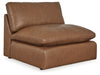 Emilia - Armless Chair - Caramel - Simple Home Plus
