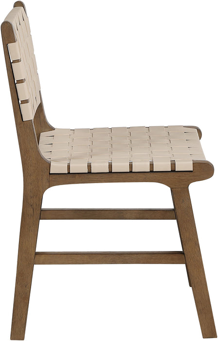 Entwine - Vegan Leather Upholstered Dining Chair - Painted Brown - Simple Home Plus