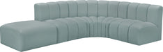 Arc - Faux Leather 5 Piece Corner Modular Sofa - Simple Home Plus