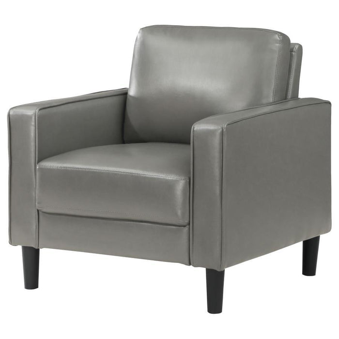 Ruth - Upholstered Track Arm Accent Chair - Simple Home Plus