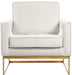 Noah - Accent Chair with Gold Legs - Simple Home Plus