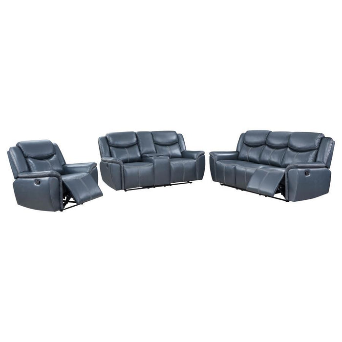 Sloane - Upholstered Reclining Sofa Set - Simple Home Plus