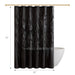Laurel - Tufted Semi-Sheer Shower Curtain - Black - Simple Home Plus