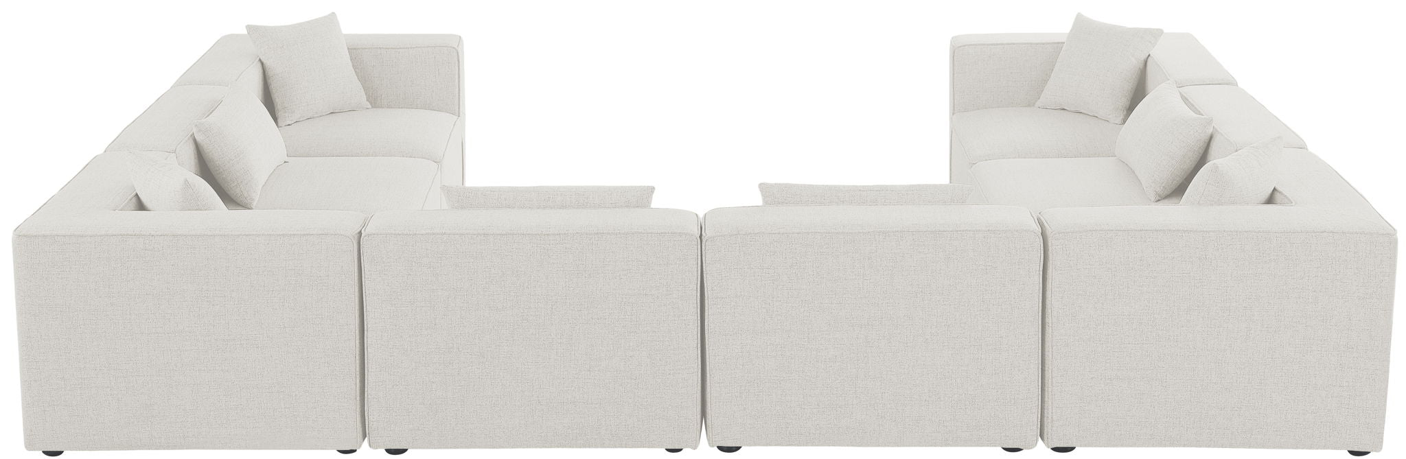Cube - Linen 8 Piece Modular Sectional - Simple Home Plus