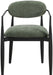 Riccio - Fabric Dining Arm Chair (Set of 2) - Black Frame - Simple Home Plus