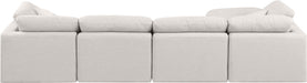 Indulge - Linen 5 Piece Modular Sectional With Chaise - Simple Home Plus