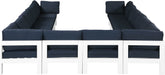 Nizuc - Outdoor Patio 12 Piece Modular Sectional With White Frame - Simple Home Plus