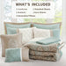 Shawnee - King 8 Piece Comforter Set - Seafoam - Simple Home Plus