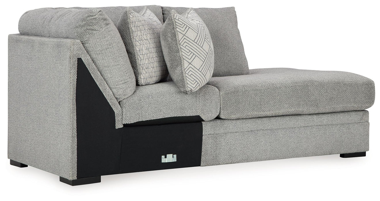 Casselbury - Raf Corner Chaise - Cement - Simple Home Plus