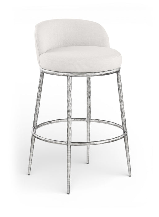 Ferro - Performance Fabric Upholstered Bar Stool - Antique Silver - Simple Home Plus